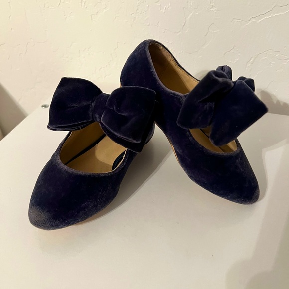 Janie and Jack Other - Girls velvet shoes